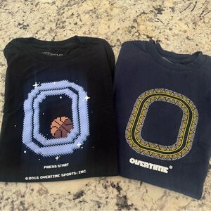 Overtime Black and Blue Graphic T-Shirts